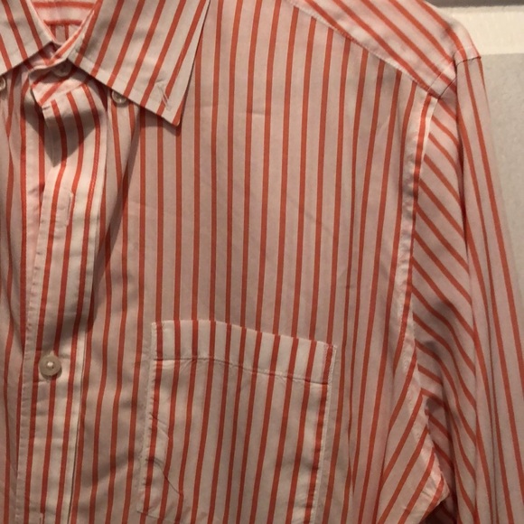 Salmon striped dress shirt - Picture 3 of 3